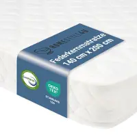 Homestyle4u Matratze Federkernmatratze 140x200 | 15 cm | h3 Komfortmatratze Stoff Weiß
