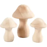 Creativ Company CC Houten Paddestoelen 4,5-6,5 cm 3 stuks