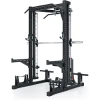 ATLETICA R7 Nemesis | 125 kg Stack Weight Version | 223 cm Höhe | Squat Rack mit Multipresse und 125kg Latzug sowie Deadlift Station