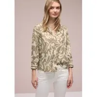 Street One Druckbluse 3/4-Arm-Bluse mit floralem Muster und Tape-Details