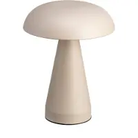 Luxus Europe - Tischlampe Touch Sofia Taupe - Kabellose LED-Tischlampe für den Innenbereich – USB-C wiederaufladbar