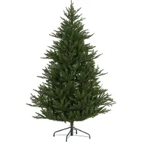 HOMCOM künstlich Weihnachtsbaum 183cm Christbaum mit 2380 Spitzen, Metallständer