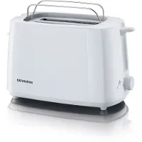 Severin 2287 000 Automatik Toaster Inkl Brötchen Röstaufsatz 2 Röst Kammern 700 W AT 2287 Schwarz Kunststoff Effizient