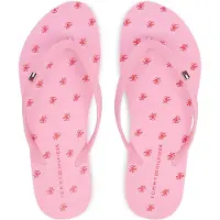 Tommy Hilfiger Zehentrenner Repeat Logo Platform FW0FW09199 Rosa