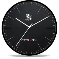 Miraval Moderne Otto Kern Design Wanduhr 30 cm geräuscharmes japanisches Uhrwerk