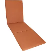 Kettler Herlag Sunny Liegenauflage 200x60x4 cm – wetterfest, wasserfest & UV-beständig – waschbarer Bezug mit Reißverschluss – Orange