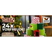 B2X Adventskalender aus Holz, 25 Fächer, wiederverwendbar