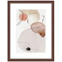 WANDStyle Bilderrahmen H320 aus Massivholz in Nussbaum-Optik 30 x 40 cm im Stil Klassisch