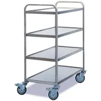 ROLLCART Tischwagen 4 Etagen, 800 x 500 mm