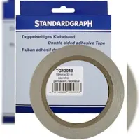 Standardgraph Doppelseitiges Klebeband 19 mm x 33 m, permanent/ablösbar