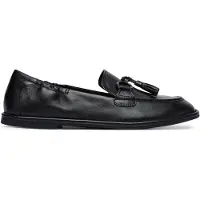 Tamaris Damen Slipper Leder mit Quasten 1-24231-46, Größe:37 EU, Farbe:Schwarz