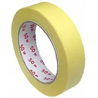 VEPATIM 9x Kreppband Kreppklebeband Abdeckband CLASSIC gelb 25mm x 50m