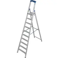 Krause STABILO Stehleiter mit R13 Stufen, 10 Stufen, Arbeitshöhe 4,35 m