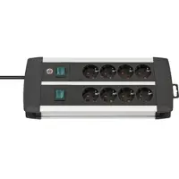 Brennenstuhl 8-fach Steckdosenleiste Premium Duo-Alu-Line - 3m
