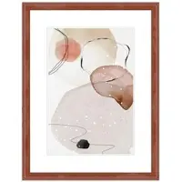 WANDStyle Bilderrahmen H320 aus Massivholz in Mahagoni-Optik 30 x 45 cm im Stil Klassisch
