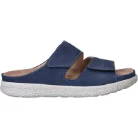 Hartjes Slipper Groove Natur Damen Steel Blue-Schuhgröße 38