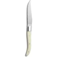 Comas Steakmesser ACR White 6er Set, Fleischmesser, Edelstahl, Acryl, Weiß, 22.5 cm, 7442