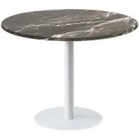 Restootab - Tisch Rome XL weiß √ò120cm Dekor Marmor royal
