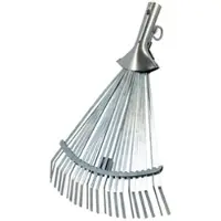 Galaflor Laubbesen aus Metall 22 Zinken Verstellbar 28,5 bis 47 cm