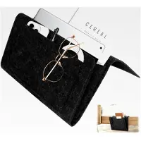 Markenlos Filztasche zum Einhängen, 32 cm x 22 cm Bett-Organizer, Mehrfachtasche für Bücher, Zeitschriften, 13 Zoll Laptops, iPad, Mobiltelefone, Fernbedienungen