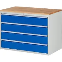 RAU Schubladenschrank Buche-Top und 4 x Schubl.-XXL 4x180mm