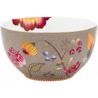 Pip studio Schüssel Home Bowl Blooming Tales Fantasy Khaki 15 cm (6er Set)