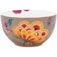 Pip studio Schüssel Home Bowl Blooming Tales Fantasy Khaki 18 Cm (2er Set)