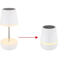 Globo 36638W, Edelstahl, Kunststoff, III, IP44, LED, 0,06 W, 3 V