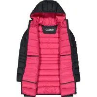 CMP - Girl's Down Coat Fix Hood Taffeta - Mantel Gr 116 schwarz