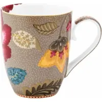 Pip studio Tasse Home Mug Large Blooming Tales Fantasy Khaki (6er Set)