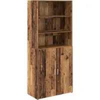 vidaXL Highboard Altholz 80 x 42,5 x 185 cm Holzwerkstoff