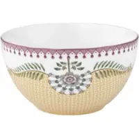 Pip studio Schüssel Home Bowl Lily & Lotus Tiles Yellow 15 cm (6er Set)