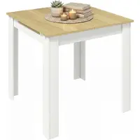 VCM Esstisch ausziehbar, Holz Küchentisch 80-120 cm, kompakter Speisetisch für Küche & Essbereich, Tisch Pesoli