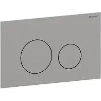 Geberit Betätigungsplatte Sigma40, 2-Menge square, Glas weiss, 1 Stk.
