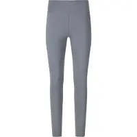 Athlecia Damen Sport-Tights Grau, einfarbig, mit breitem Taillenbund und enganliegender Passform