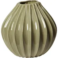 Broste Copenhagen Wide Vase L Dry sage 30cm