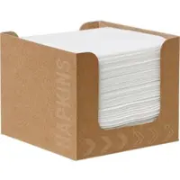 Duni GmbH Bio-Dunisoft-Serviettenbox 20 x 20 cm weiß | Packung 100 Servietten