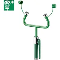 Delabie Handbrause-Augendu. 2 Sprühköpfe Wandmontage + Hinweisschild