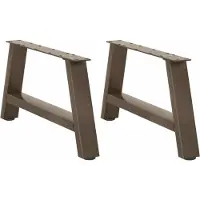 vidaXL Couchtischbeine A-Form 2 Stk. 60x(30-31) cm Stahl