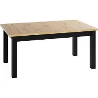 WFL GROUP ESSTISCH Lindberg ausziehbar verlängerbar rechteckig, Eiche Artisan Hellbraun 160-240/90/77 cm