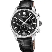 Candino Herren Analog Uhr Sport Sport Leder Armbanduhr schwarz UC4745/6