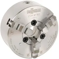 Elmag RÖHM-Dreibacken Drehfutter, DM 160, Kegel 4, DIN 55029, Stahlkörper, Camlock