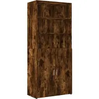 vidaXL Hochschrank Räuchereiche 80x42,5x225 cm Holzwerkstoff