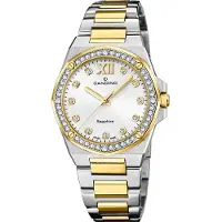 Candino Damen Analog Uhr Elegance Elegant Edelstahl Armbanduhr silber gold UC4752/1