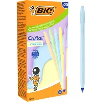 BIC Kugelschreiber Cristal PASTEL pastellorange, pastellgrün, pastellblau, pastellgelb, pastellrosa