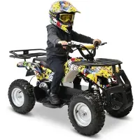 HECHT 56100 Kinder Quad Elektro | bis 25km/h | 1000W | bis 65kg Tragkraft | 36V | 12Ah Akku | 8-15h Ladezeit