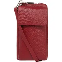 VOi Leder Geldbörse Handytasche Hirsch Bonita Phone Wallet Granat dunkelrot