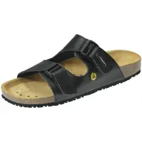 ABEBA ESD-Sandale Nature 4080/4085, Größe 38, schwarz 4085-38 (Sandale Clog)