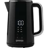 Gorenje Elektrischer Wasserkocher K17DWD, 1,7 l, 2200 W, Schwarz, Regelbare Temperatur, Überhitzungsschutz, Drahtlos