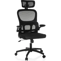MyBuero Home Office Bürostuhl ERGOMY FLEX Schreibtischstuhl mit Armlehnen Stoff / Netzstoff Drehstuhl